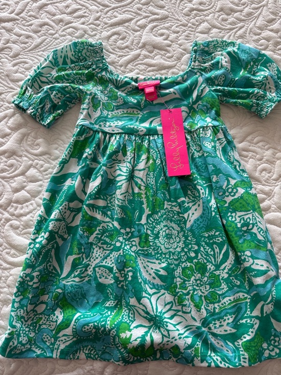 Lilly Pulitzer Other - Lilly Pulitzer Botanical Green Safari Sangria Mini Delaney Dress
